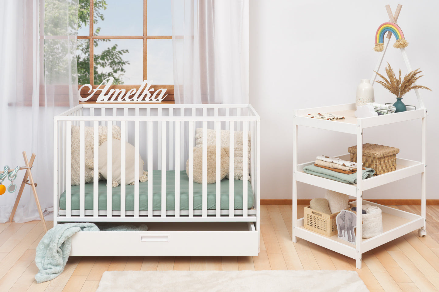 Children's cot 120×60 with drawer LUX + mattress