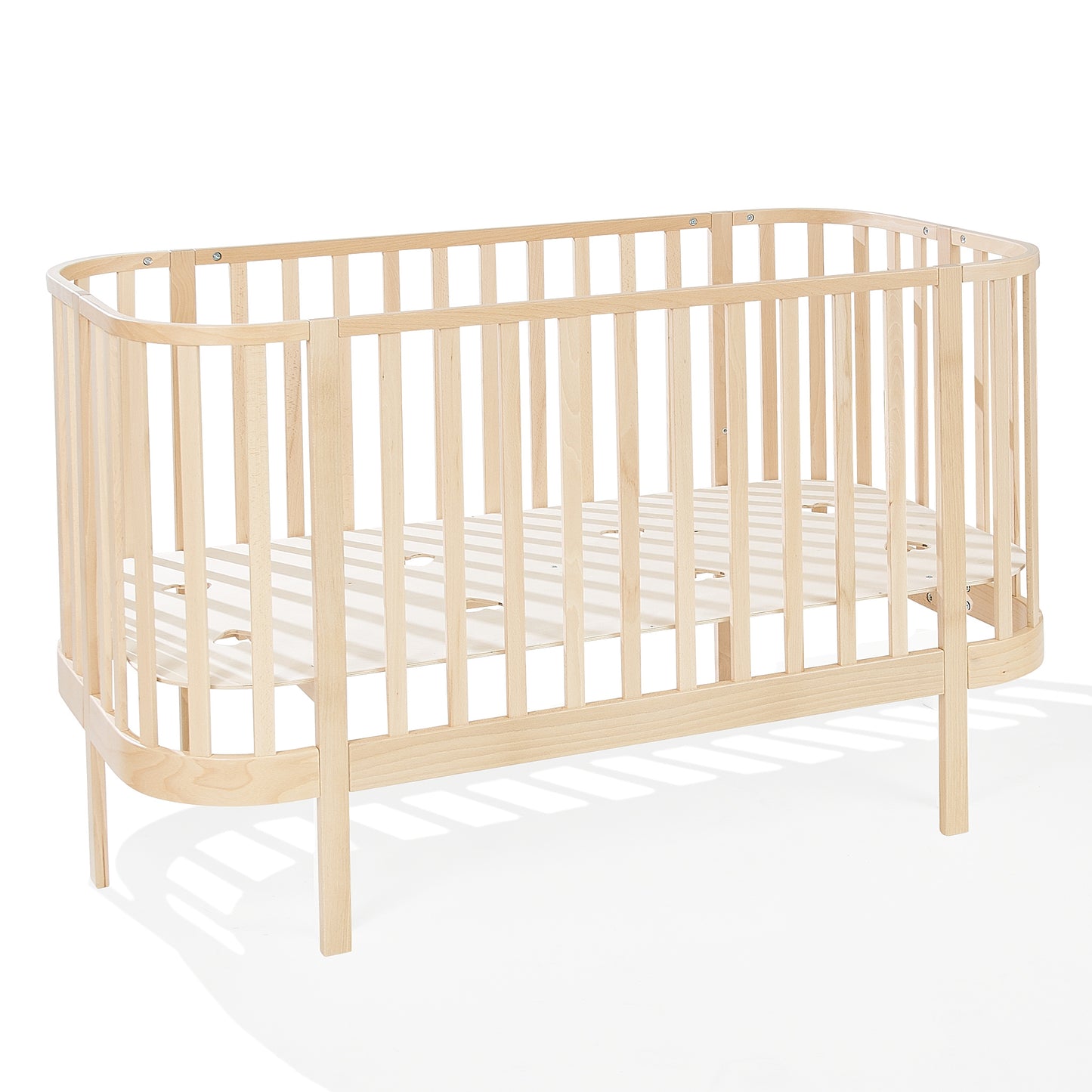 Rounded baby bed 140×70 GRANDE + mattress